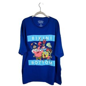 Men’s Nickelodeon SpongeBob SquarePants Blue T Shirt